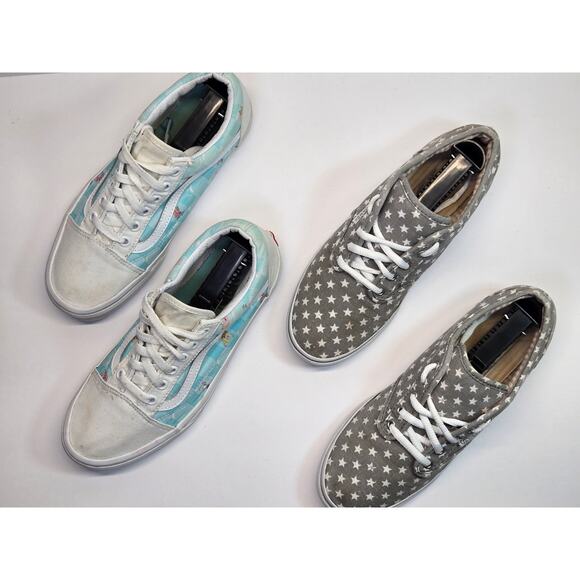 WMN 2 Pair Lot Vans Stars | Spongebob Low Top Skate Shoes Sz. 7.5 | Bundle - Picture 2 of 8